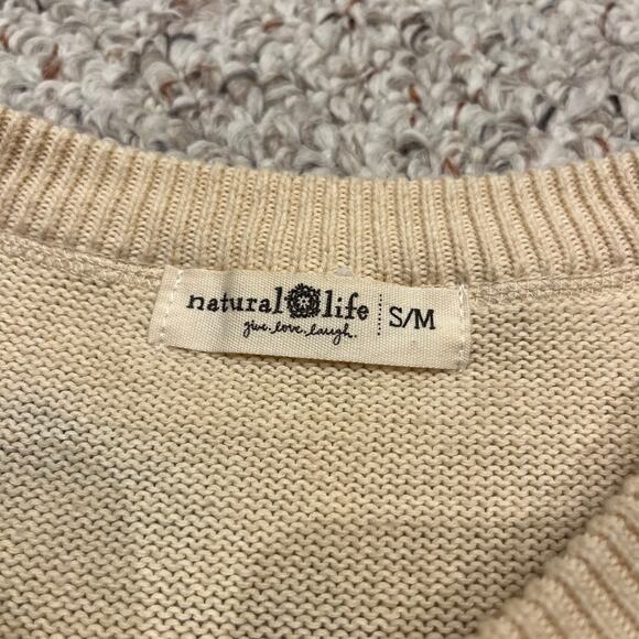 Natural Life Taylor Oversized Sweater Sunrise Tie Dye Sz S/M Cotton Boho - Picture 2 of 6